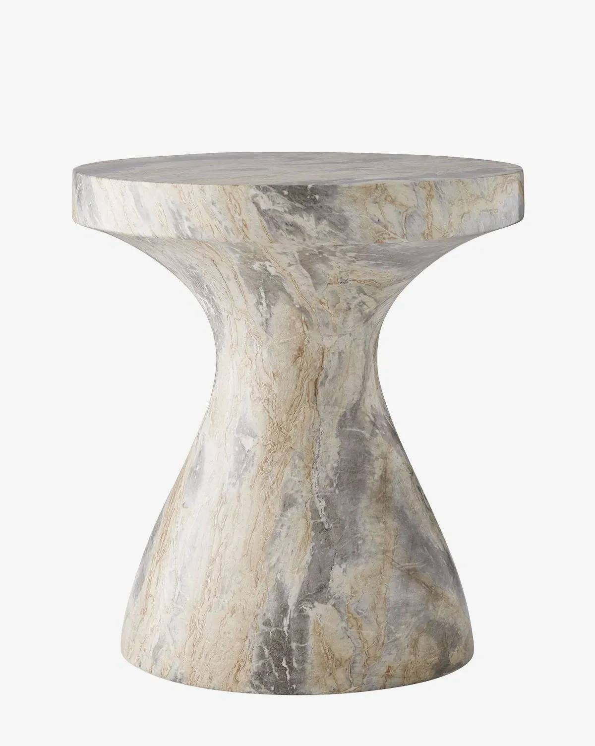 Chance Small Accent Table - Sahara Faux Marble, Concrete product