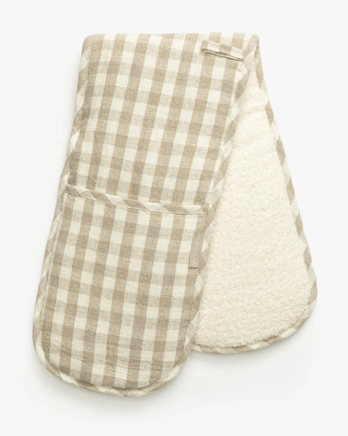 Charlie Double Oven Mitt - Linen, Cotton product