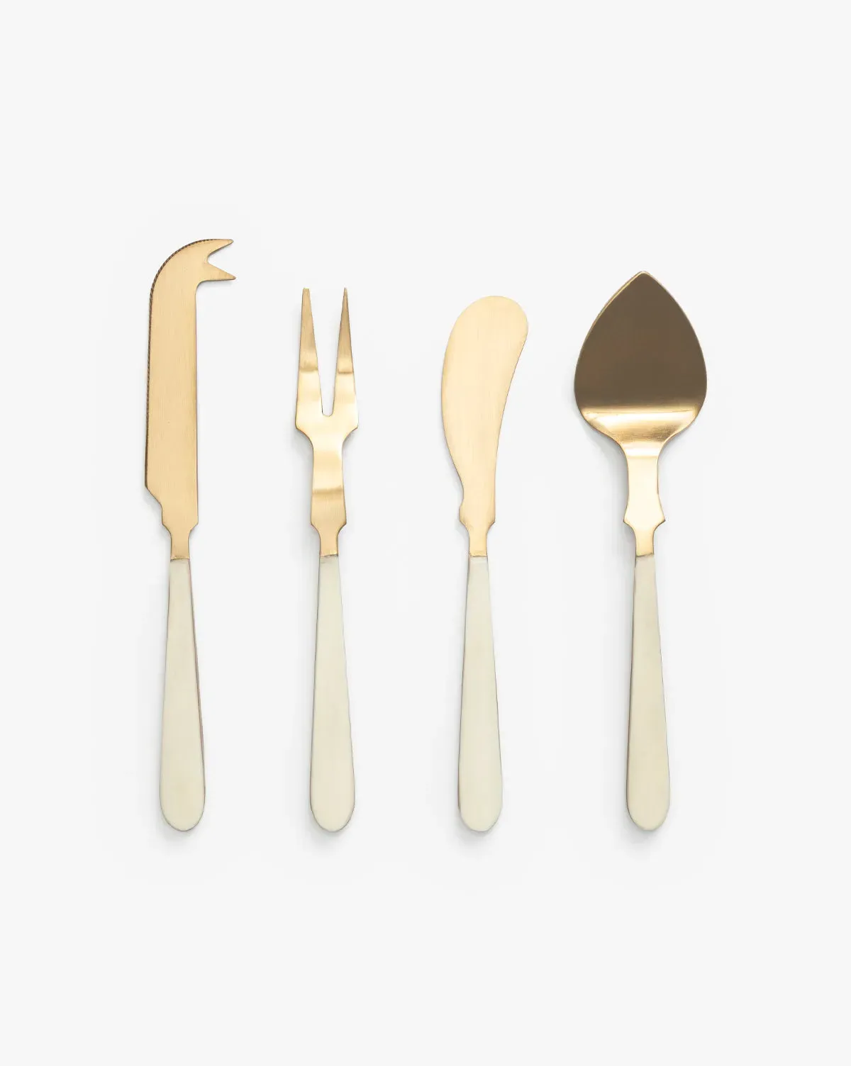 Cheese Set of 4 - Gold, Metal product