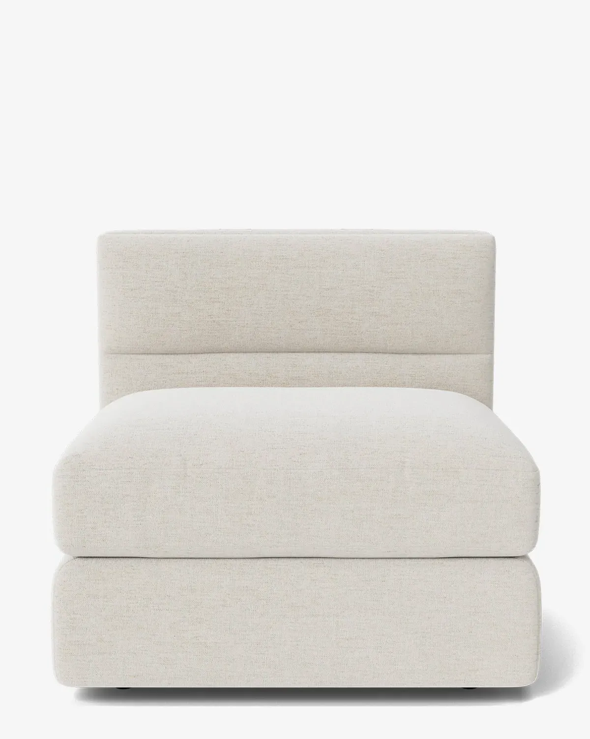 Claremont Modular Armless Chair - Alabaster, Crypton product