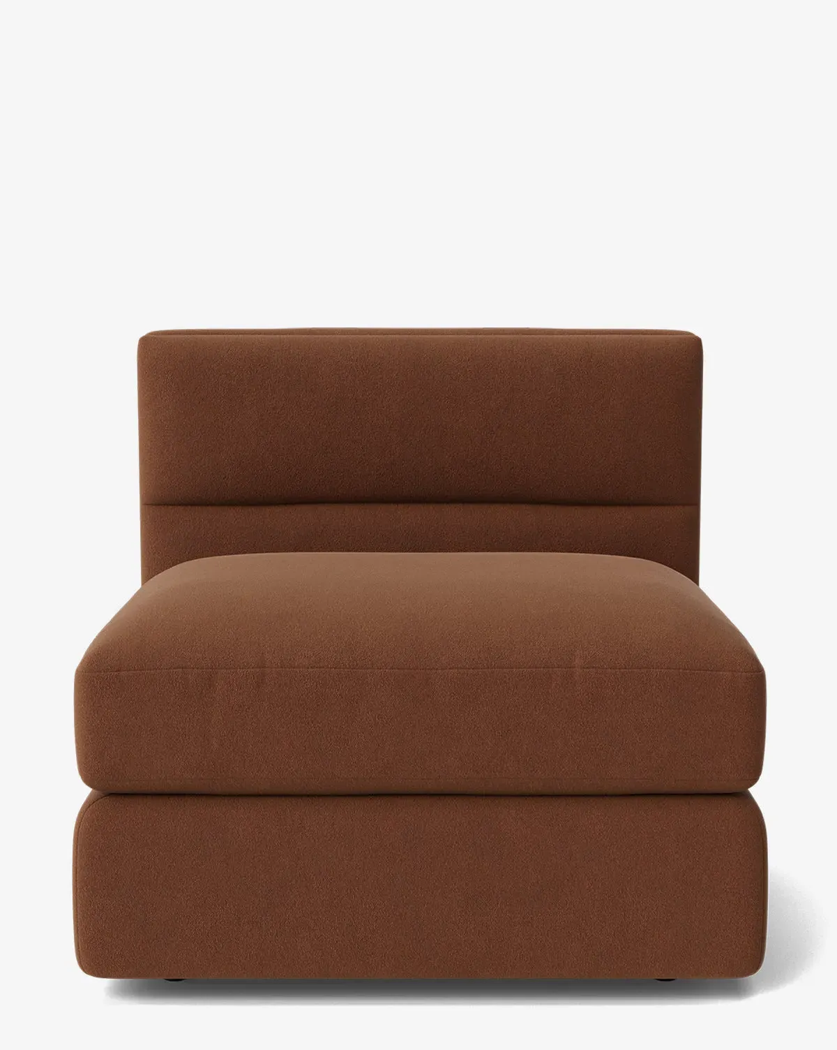 Claremont Modular Armless Chair - Auburn, Velvet product