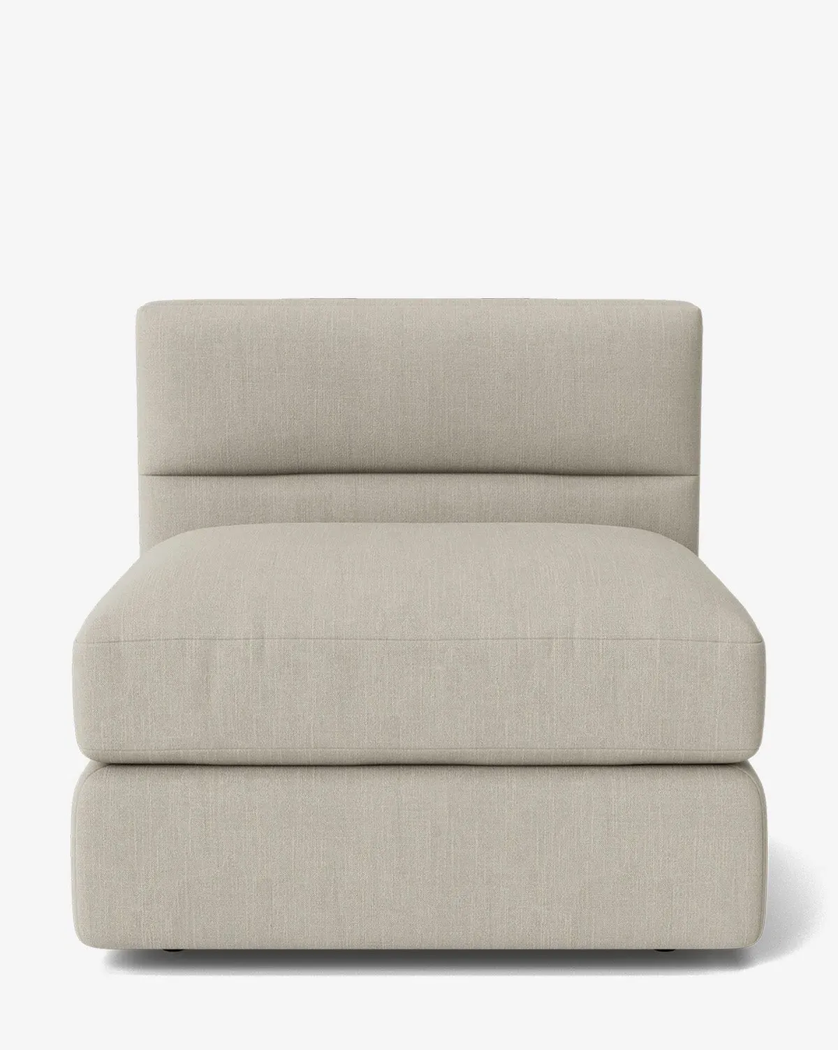 Claremont Modular Armless Chair - Basalt, Belgian Linen product