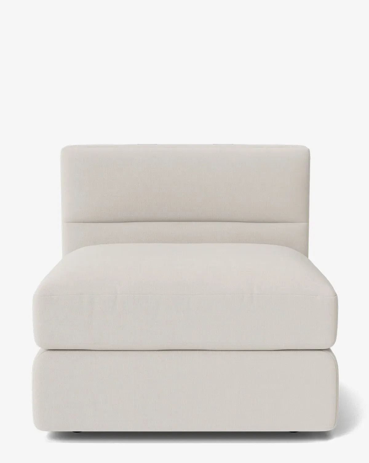 Claremont Modular Armless Chair - Blanc, Crypton product
