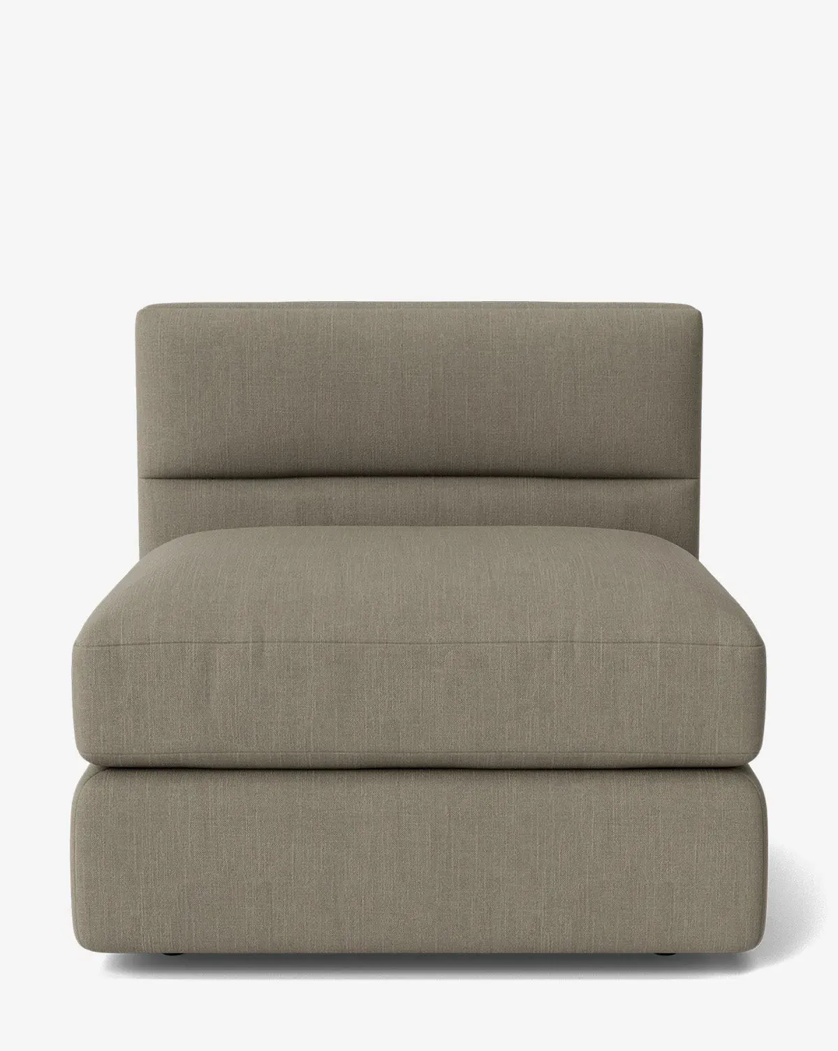 Claremont Modular Armless Chair - Cement, Belgian Linen product