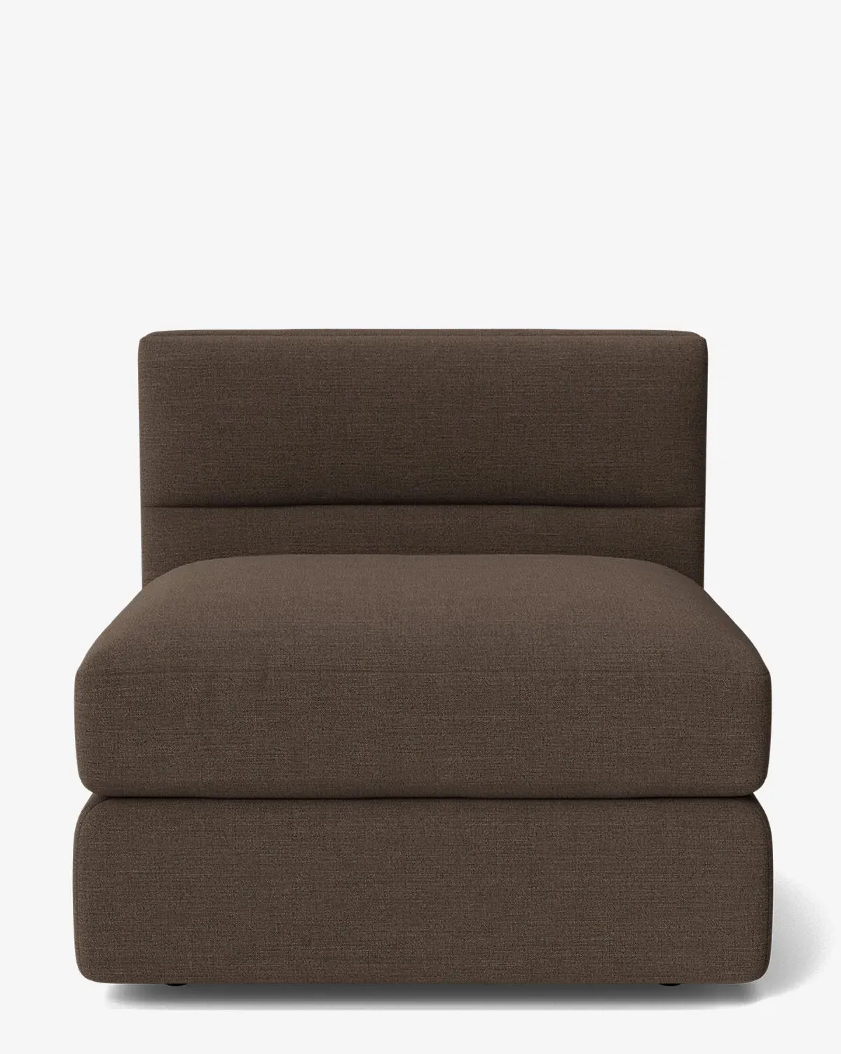 Claremont Modular Armless Chair - Coffee, Crypton product
