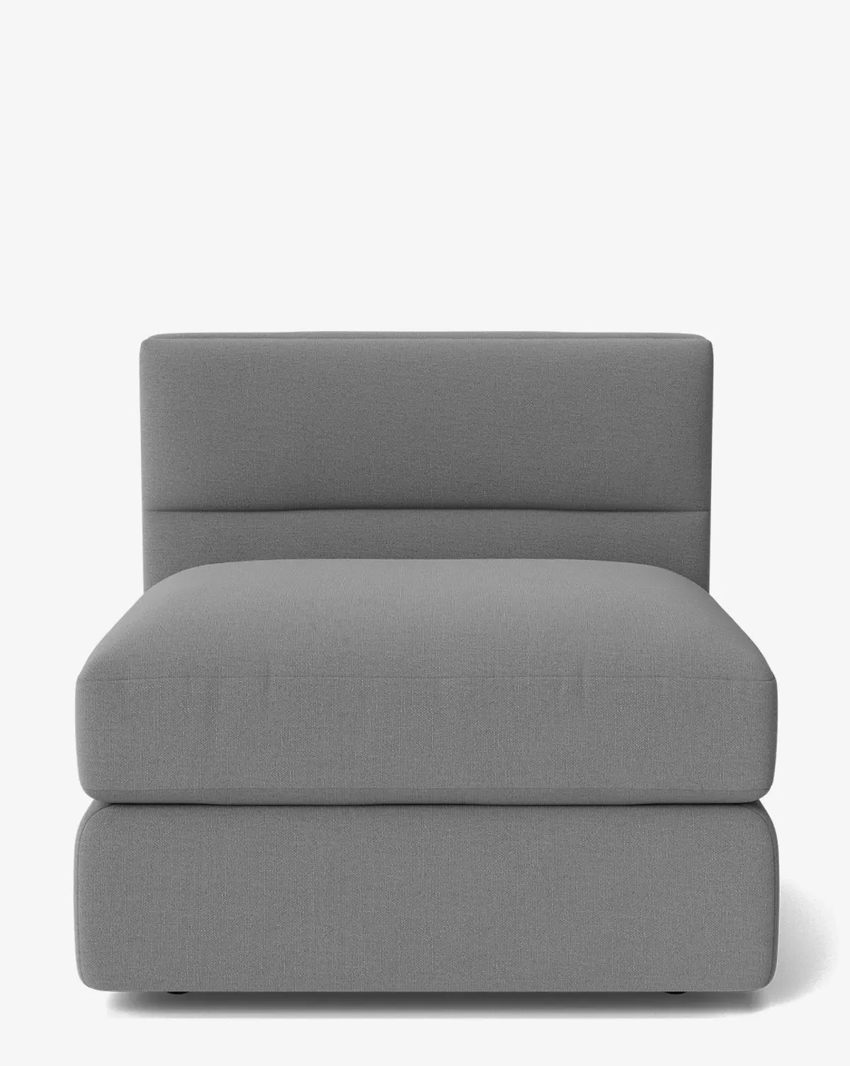 Claremont Modular Armless Chair - Gray, Crypton product
