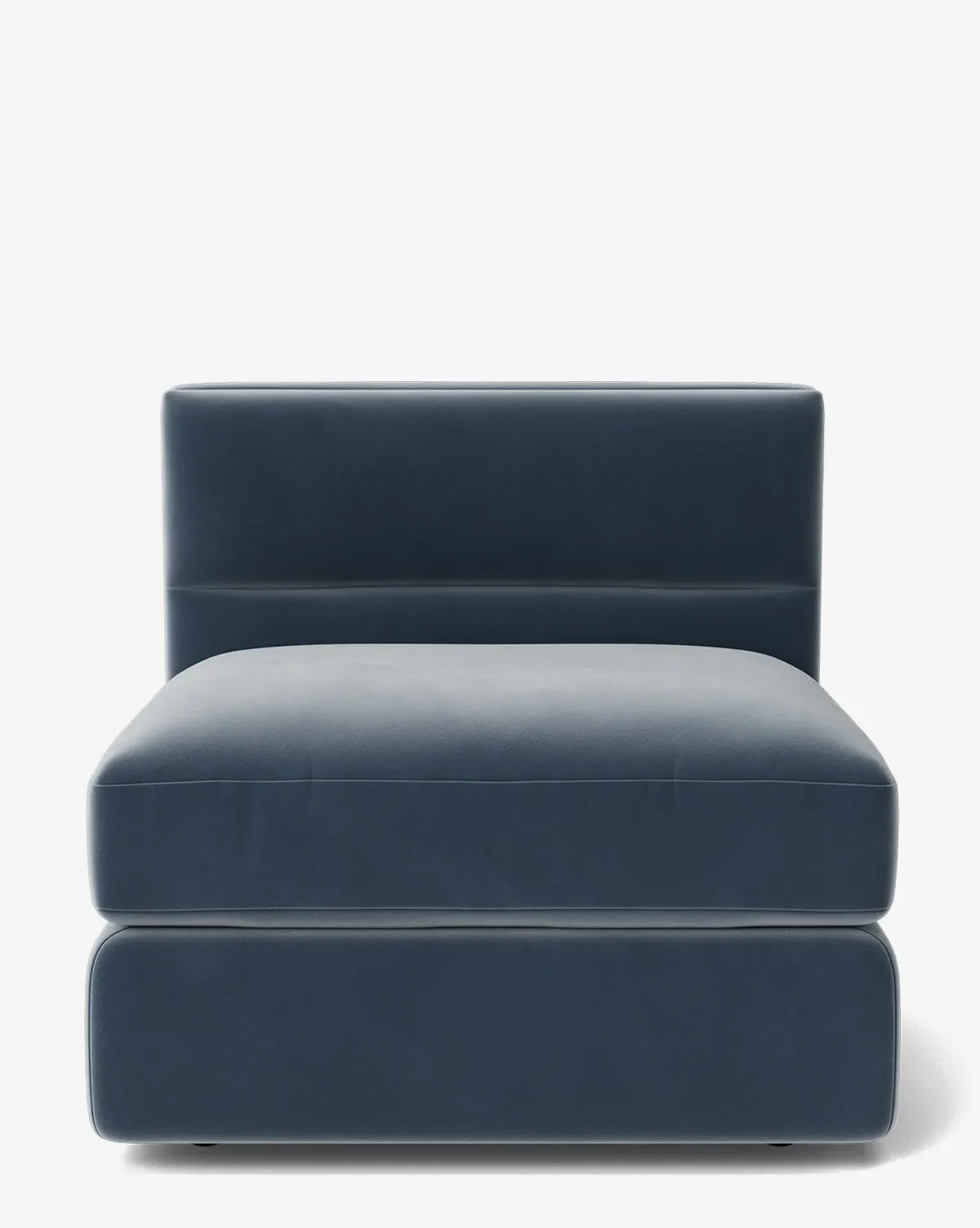 Claremont Modular Armless Chair - Harbor Velvet product