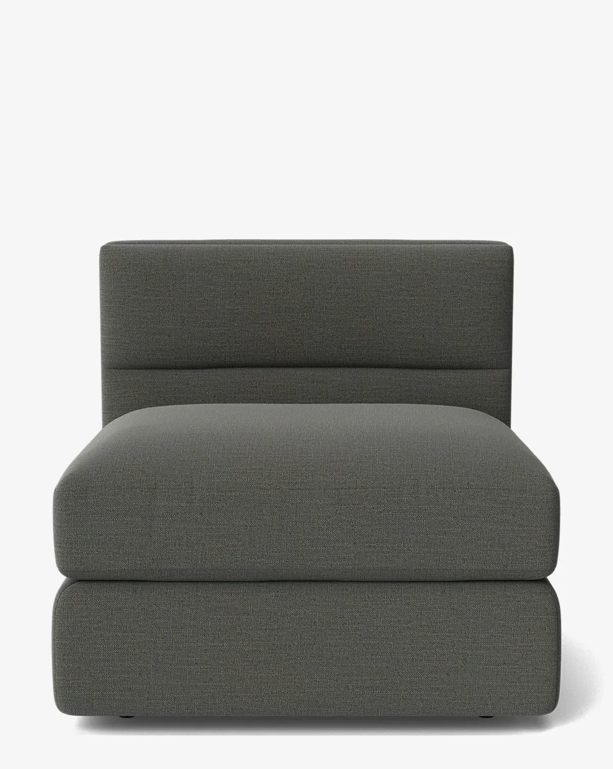 Claremont Modular Armless Chair - Midnight, Crypton product