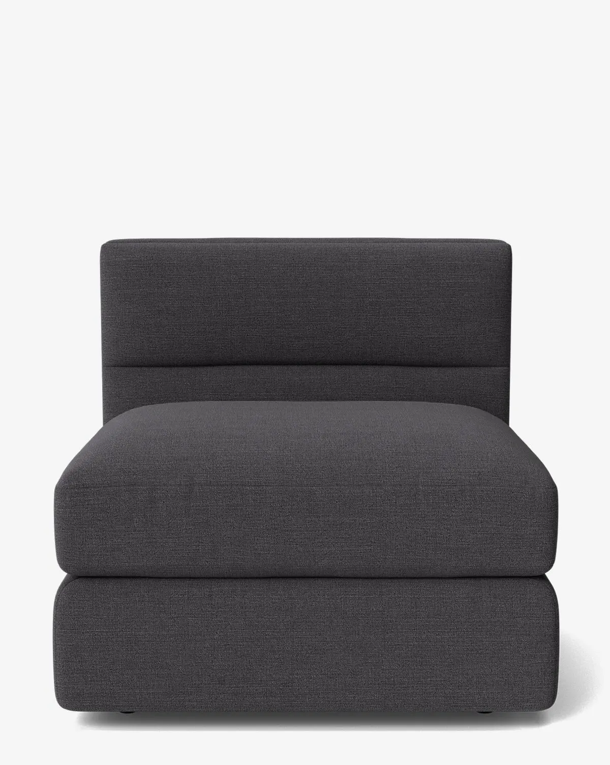 Claremont Modular Armless Chair - Slate, Crypton product