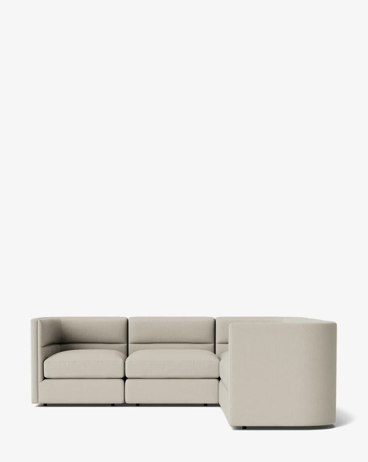 Claremont Modular L-Shaped Sectional - Basalt Belgian Linen product