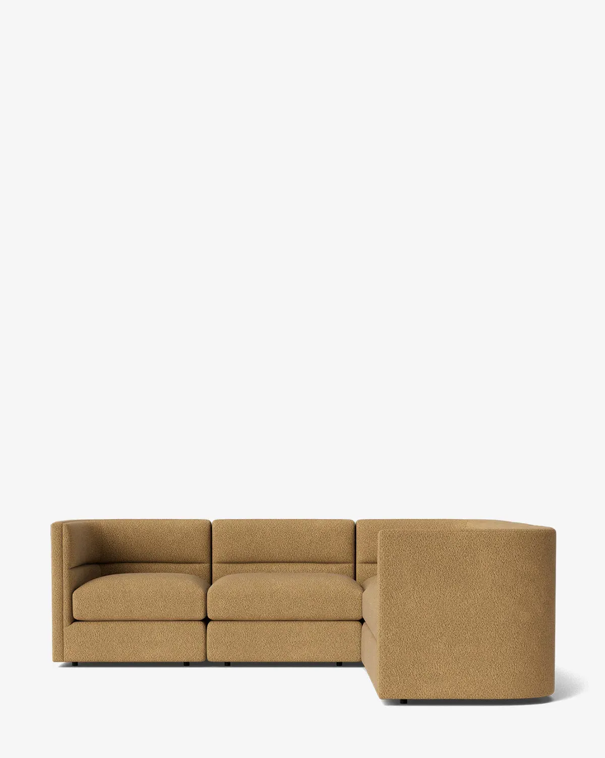 Claremont Modular L-Shaped Sectional - Caramel, Boucle product