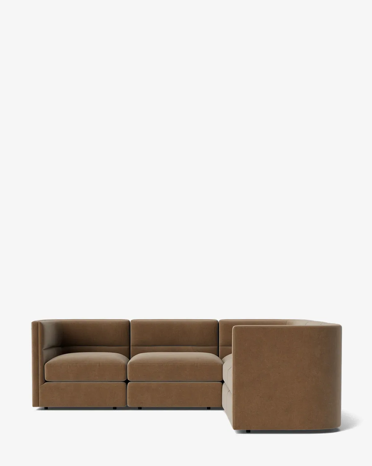 Claremont Modular L-Shaped Sectional - Chai, Velvet product