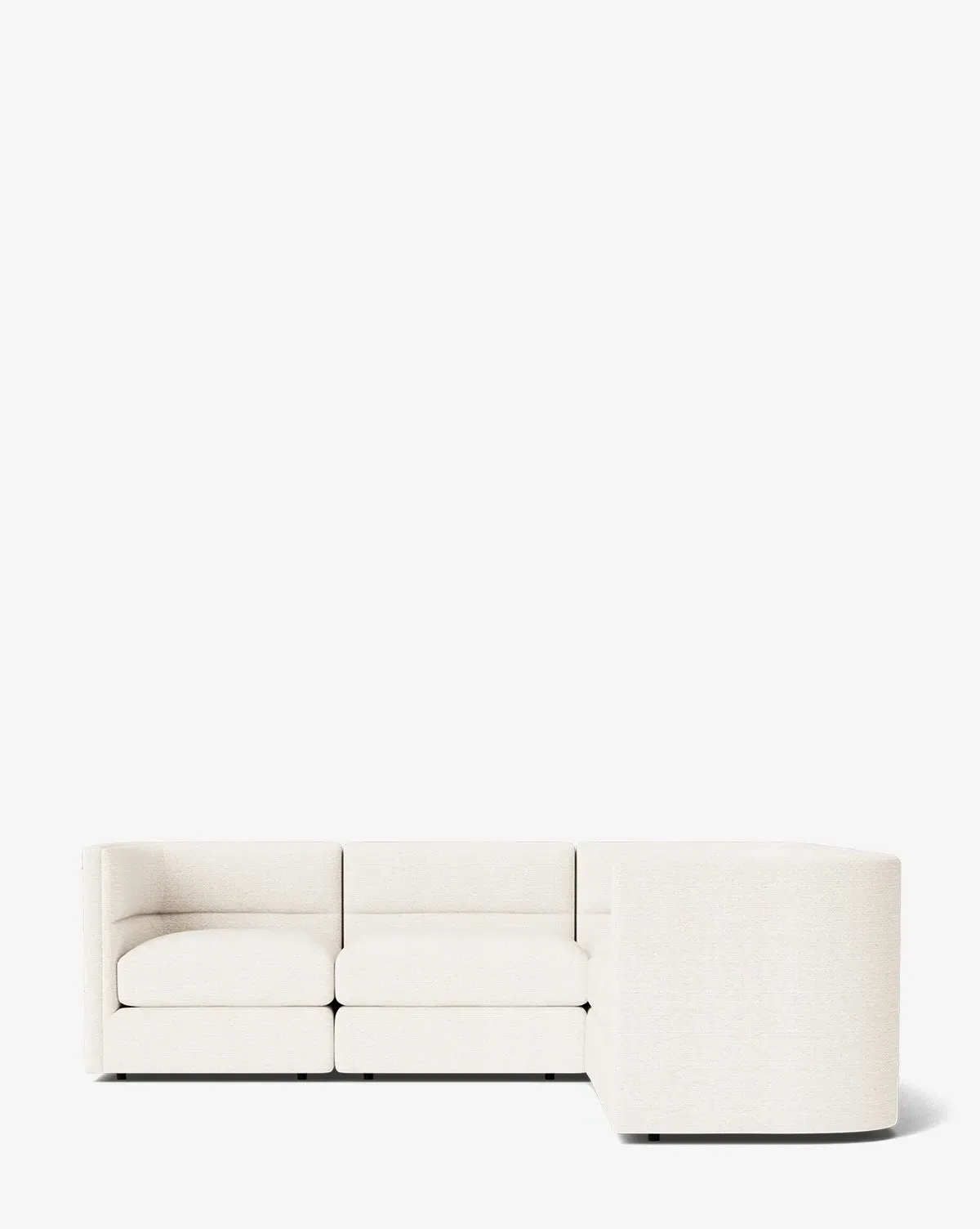 Claremont Modular L-Shaped Sectional - Snow, Crypton product
