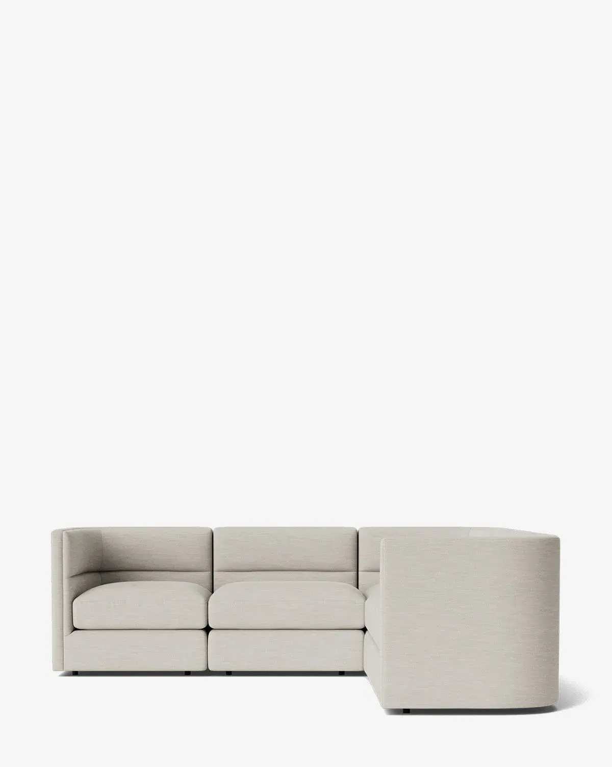 Claremont Modular L-Shaped Sectional - White, Perennials Fabric product