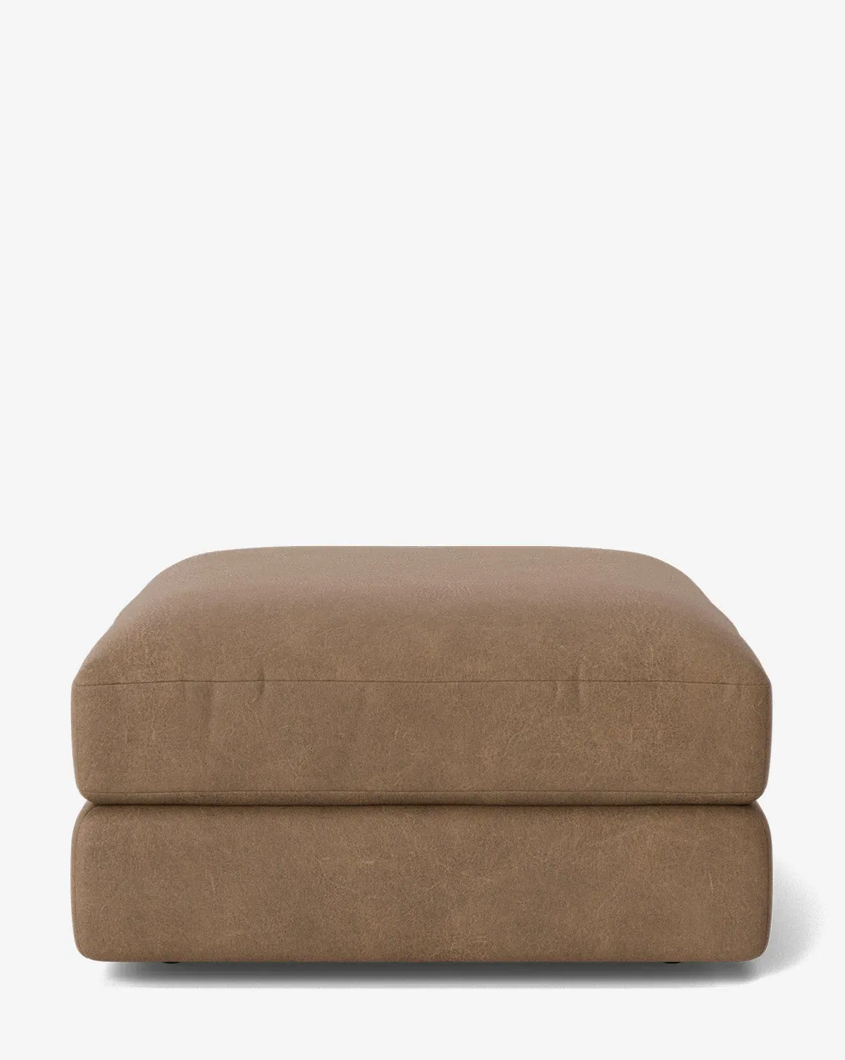 Claremont Modular Ottoman - Driftwood, Leather product