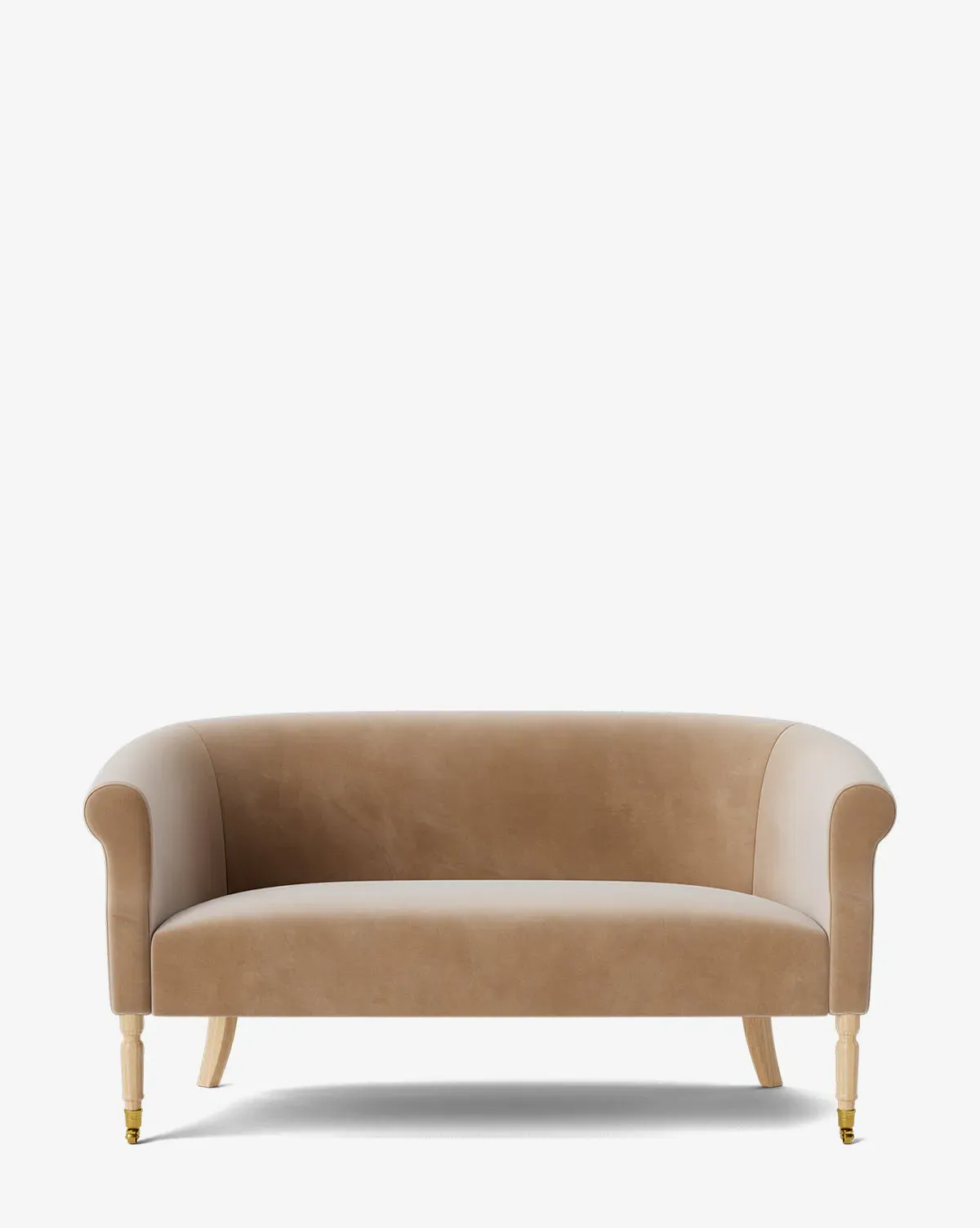 Clemence 60" Settee - Fawn, Velvet product
