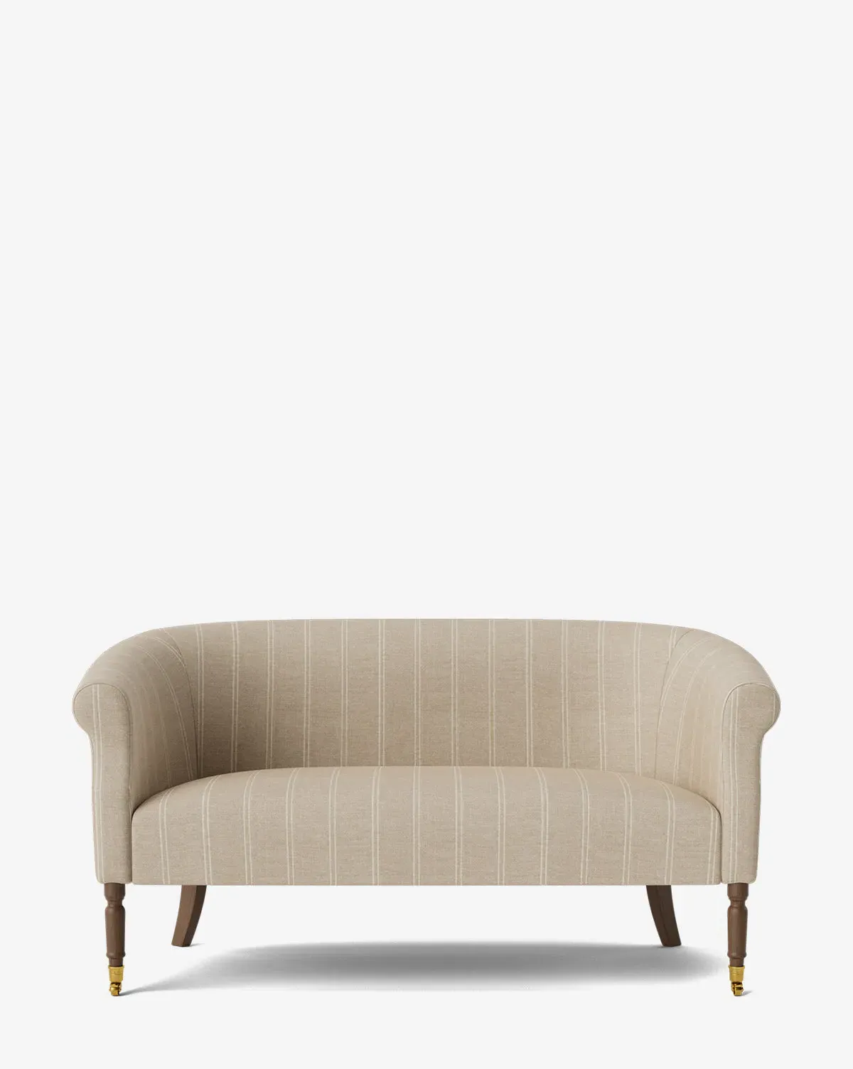 Clemence 60" Settee - Oatmeal & Ivory Stripe Linen product