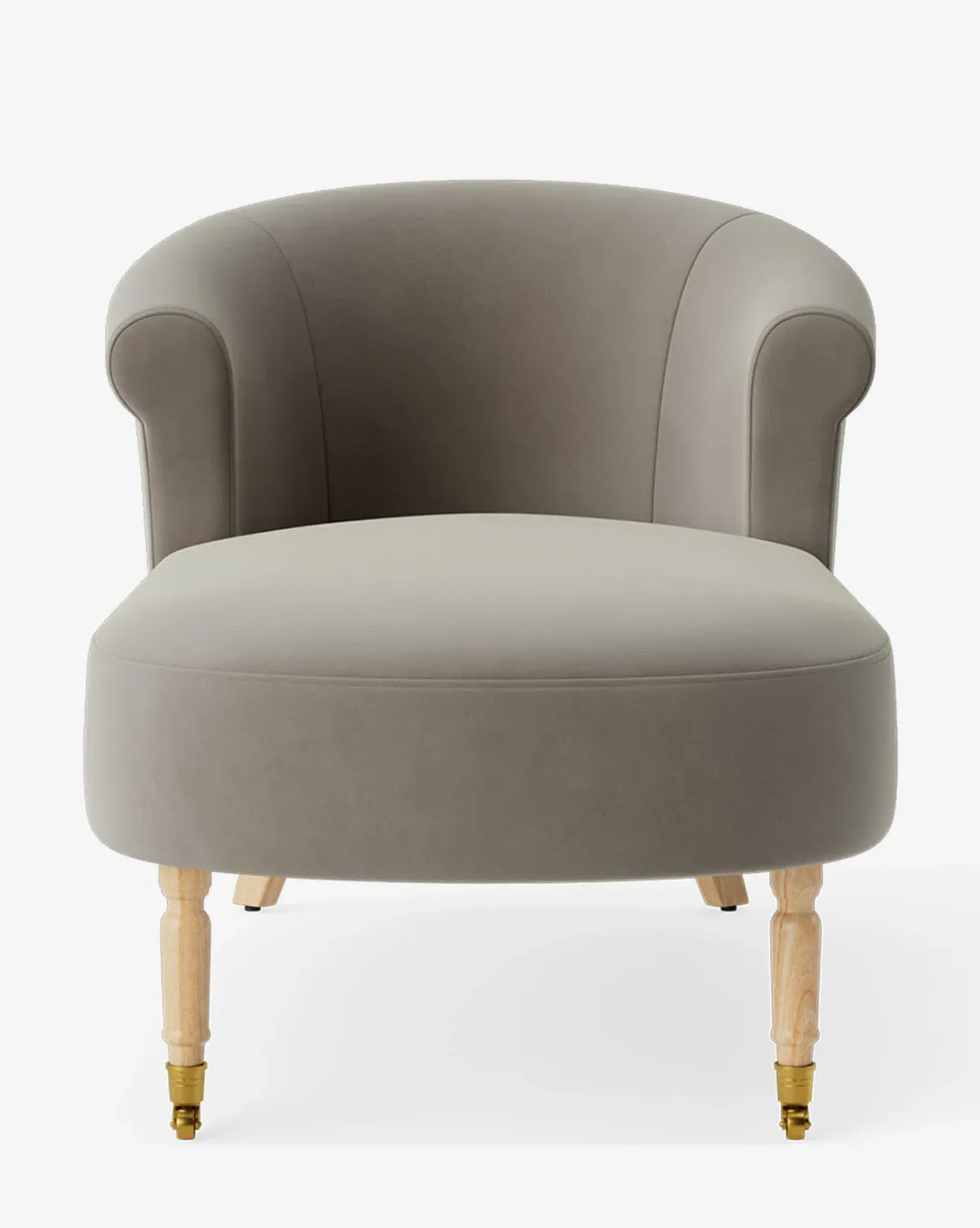 Clemence Chaise - Dovetail Velvet, Oak product