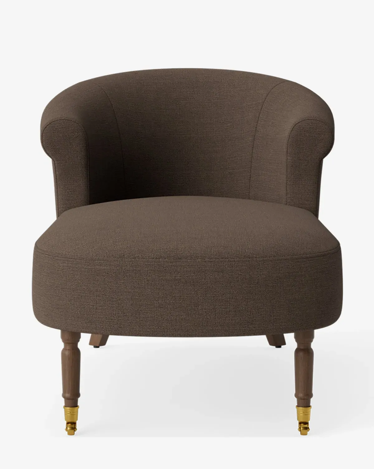 Clemence Chaise Longue with Castors - Chestnut, Crypton product