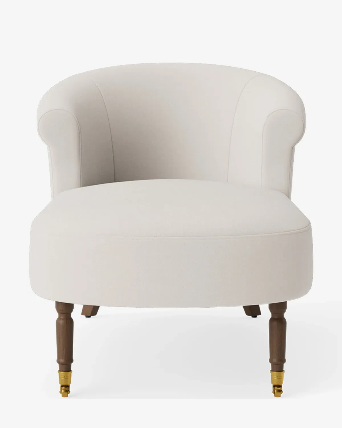 Clemence Chaise Lounge with Castors - Chestnut product