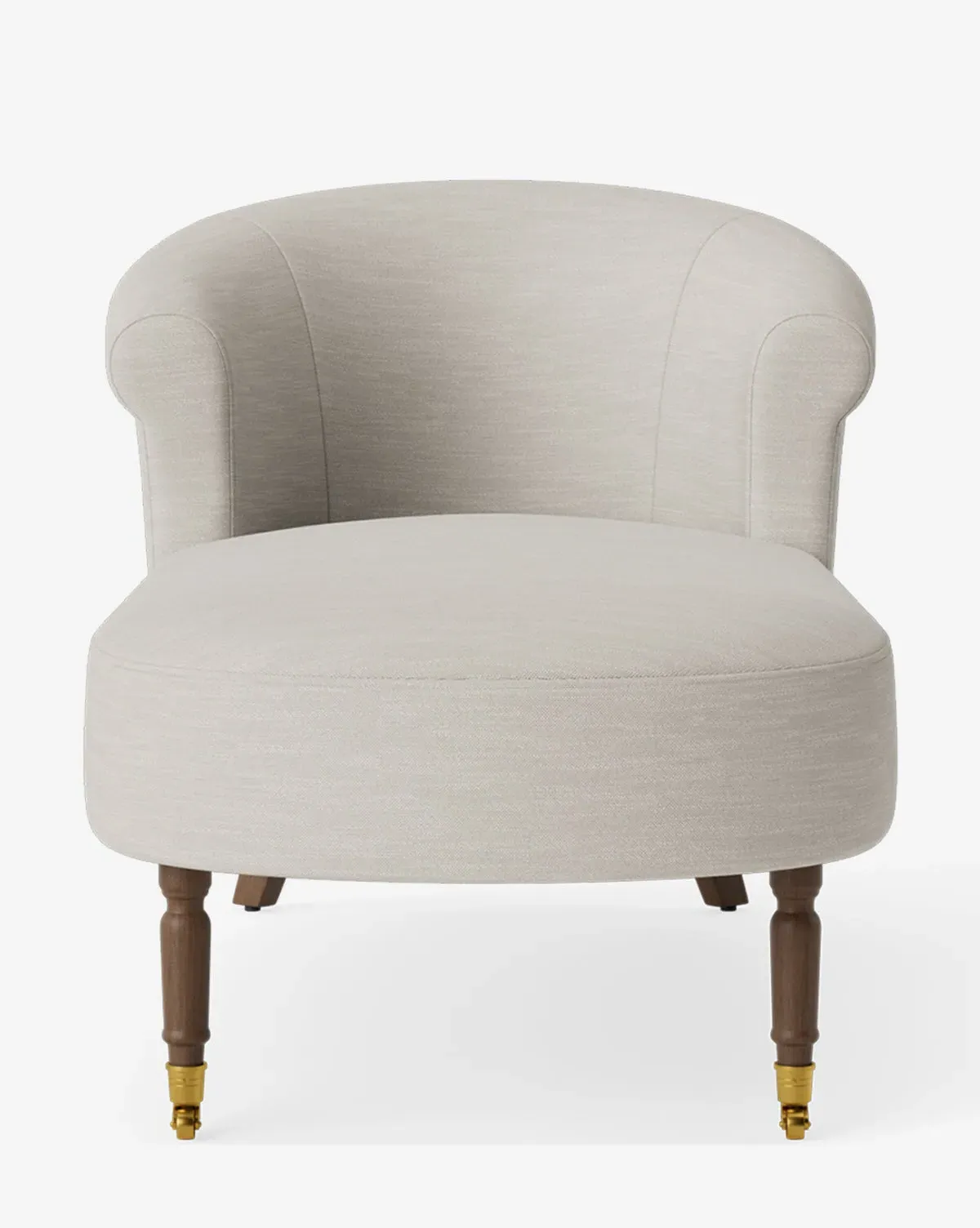 Clemence Chaise Lounge with Castors - Chestnut product
