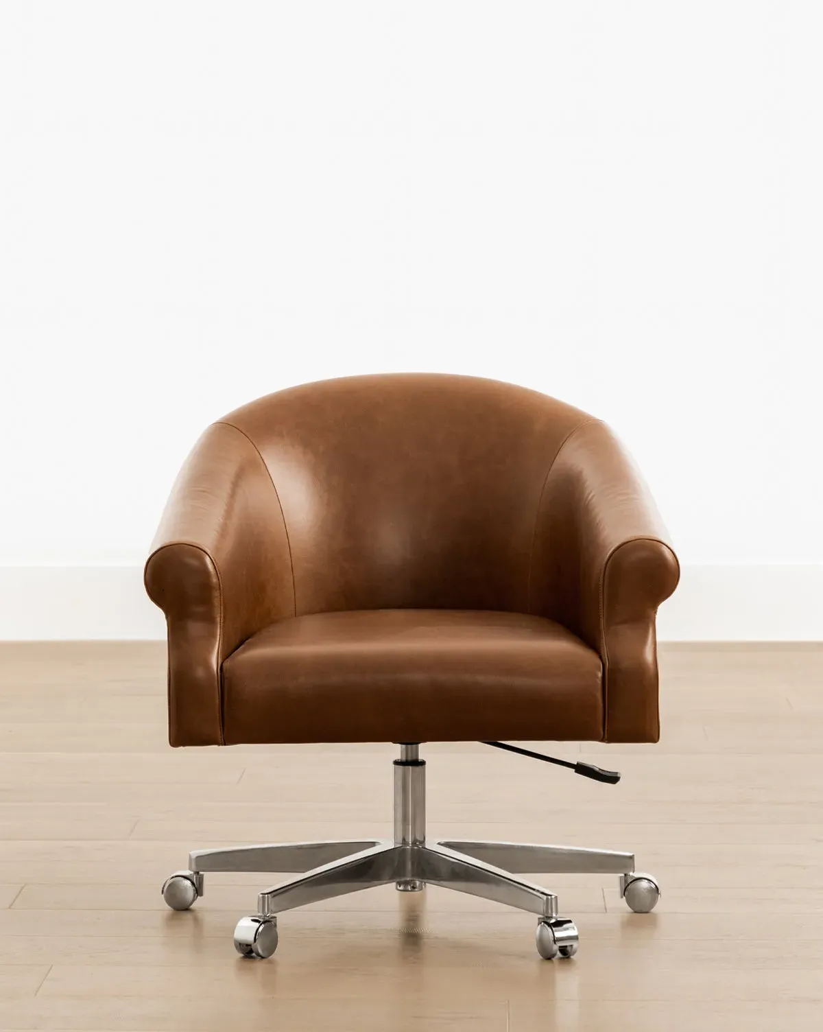 Clemence Leather Desk Chair - Saddle product