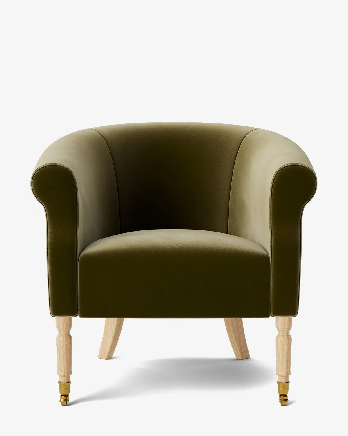 Clemence Lounge Chair - Olive, Velvet product