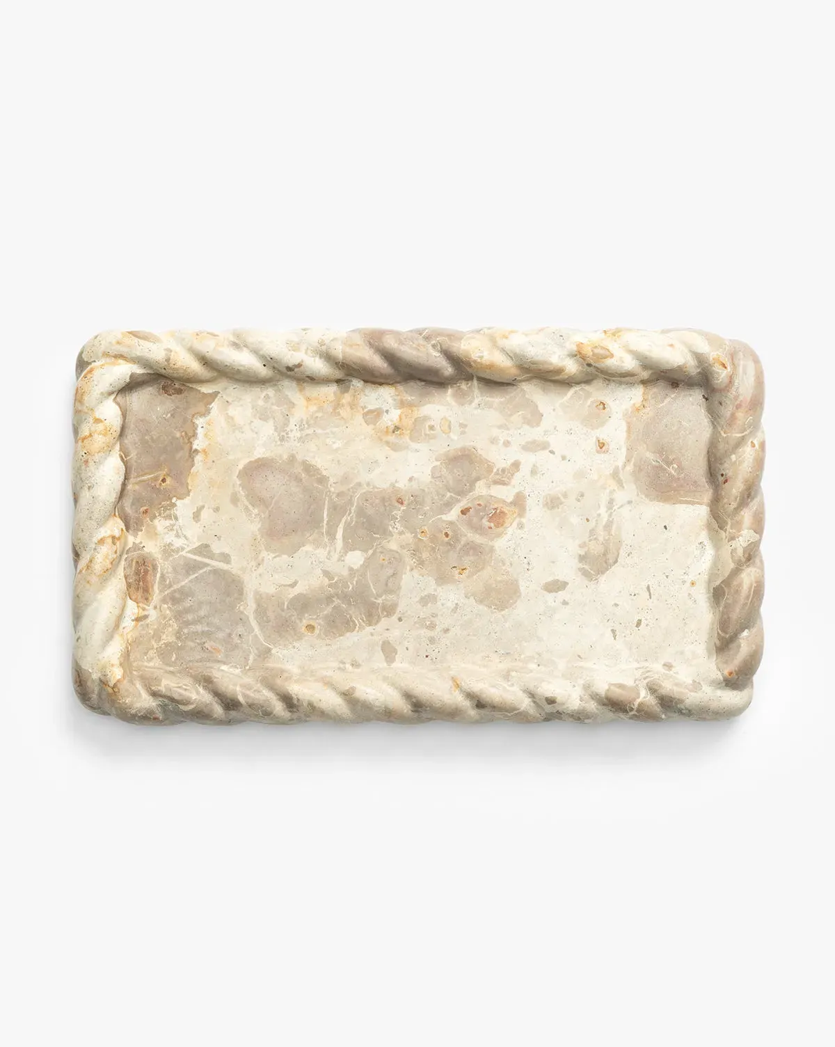 Cleves Marble Tray with Rope-Edge Detail product