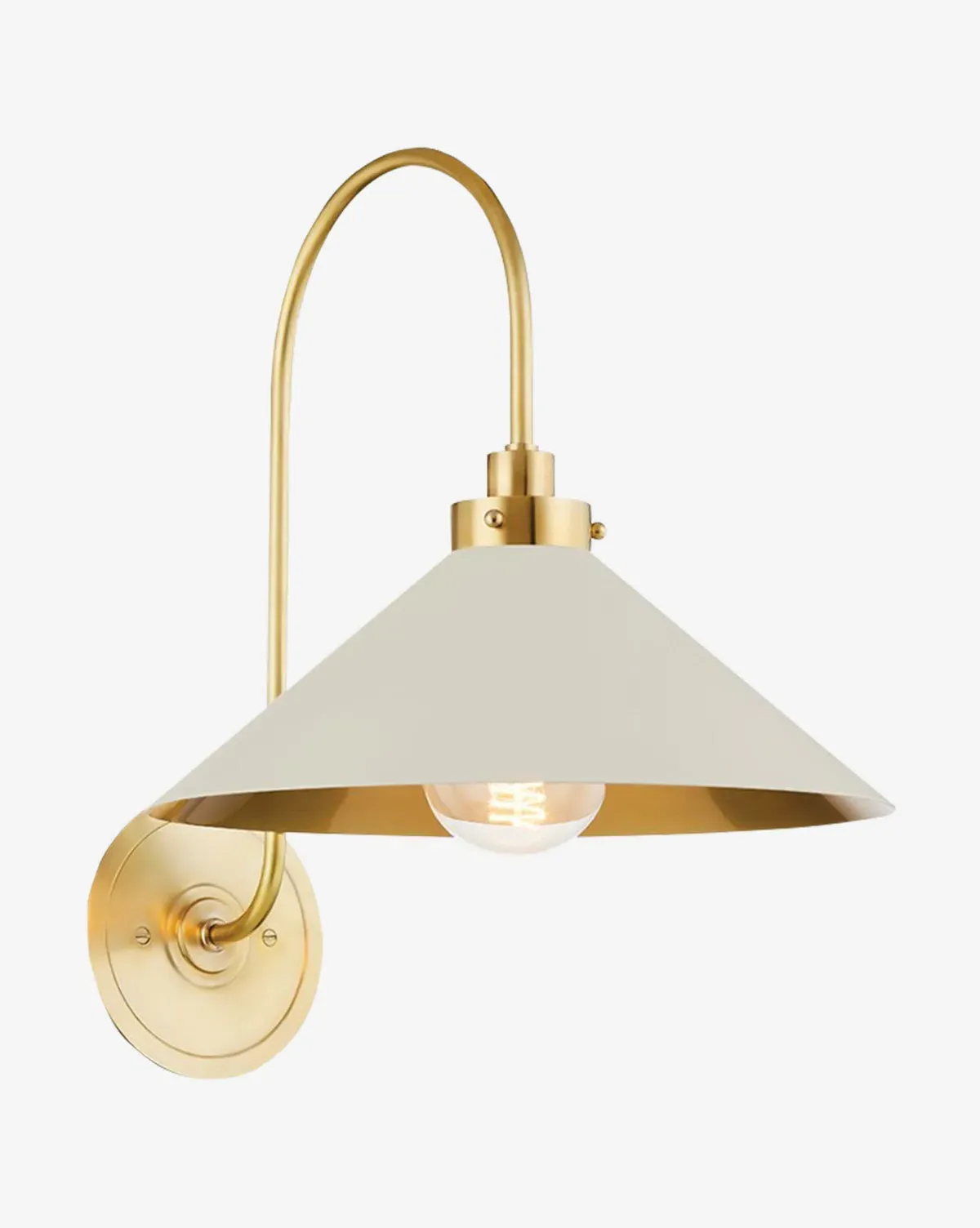 Clivedon Wall Sconce - Off-White, Steel product