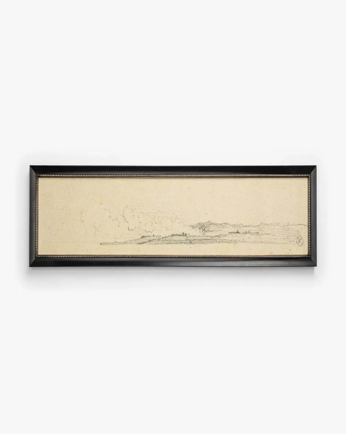 Clouded Island Framed Giclée Print - Black, Gold product