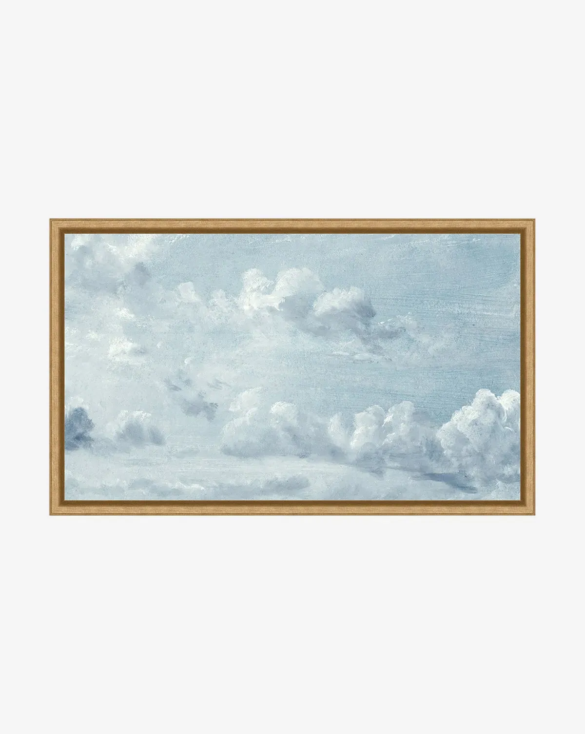 Cloudy Dreams Framed Canvas Print - Gold product