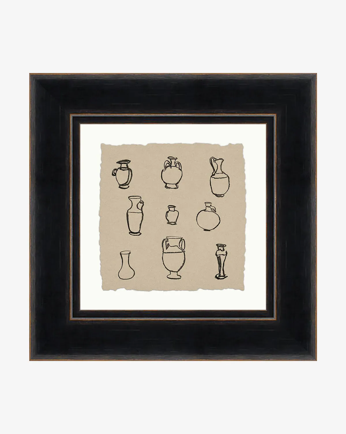 Collection of Vases Framed Giclee Print - Black product