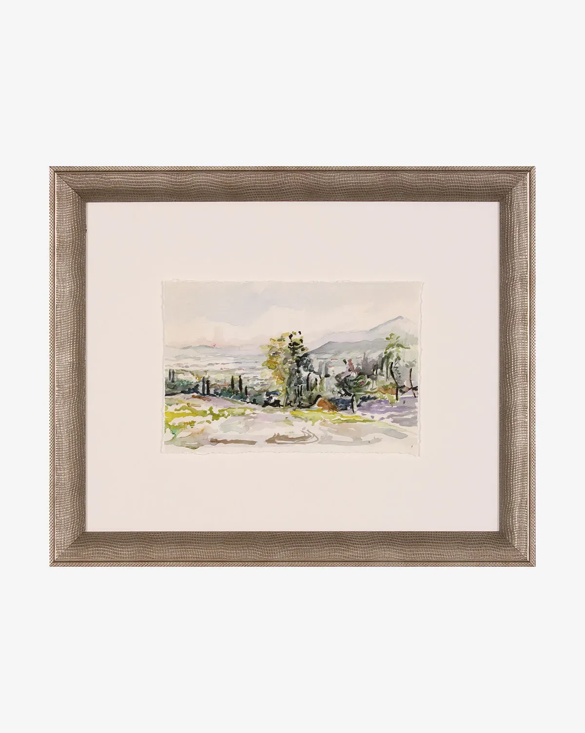 Colorful Landscape Giclee Print - Silver, Wood product
