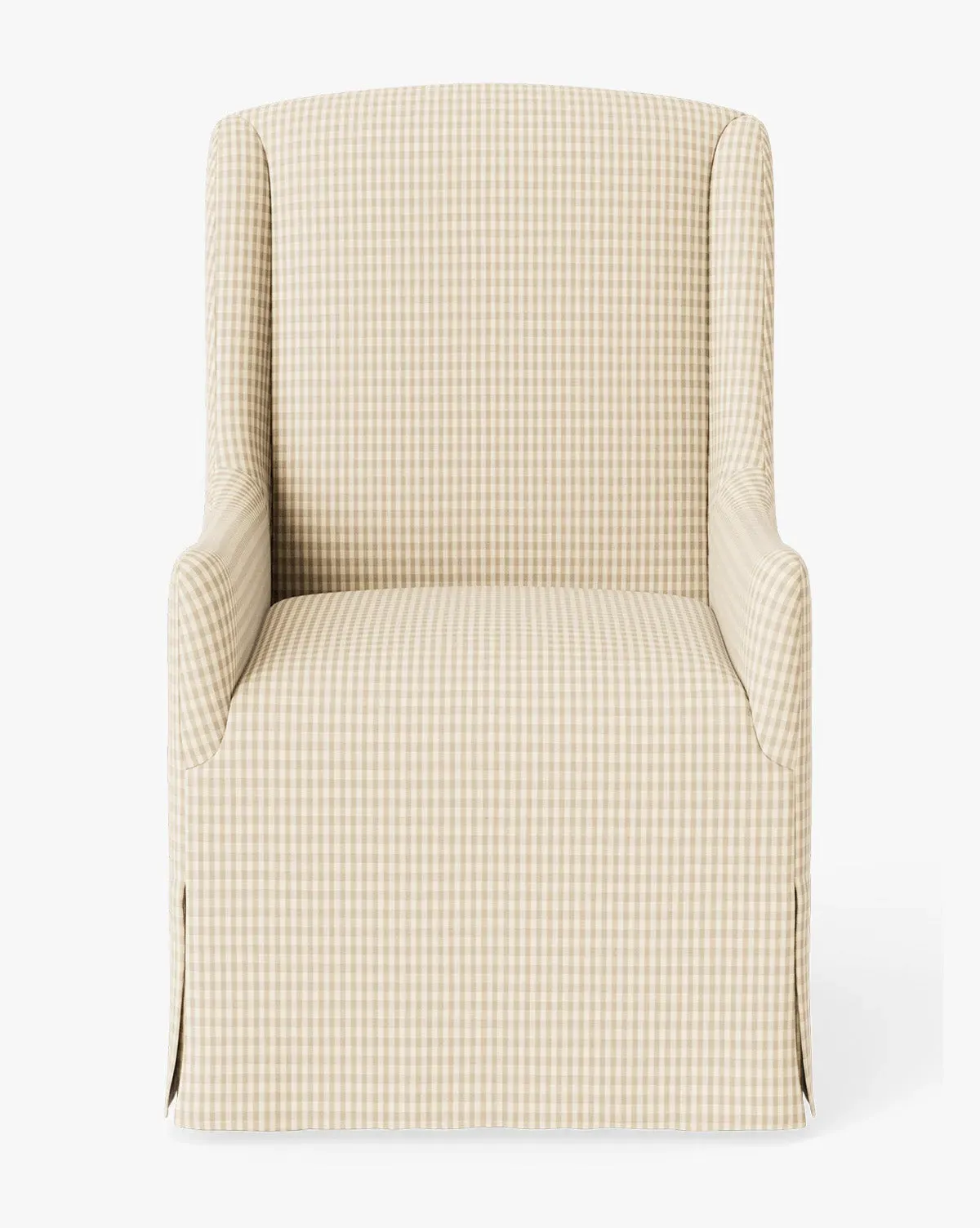 Concord Upholstered Dining Arm Chair - Tan, Gingham product