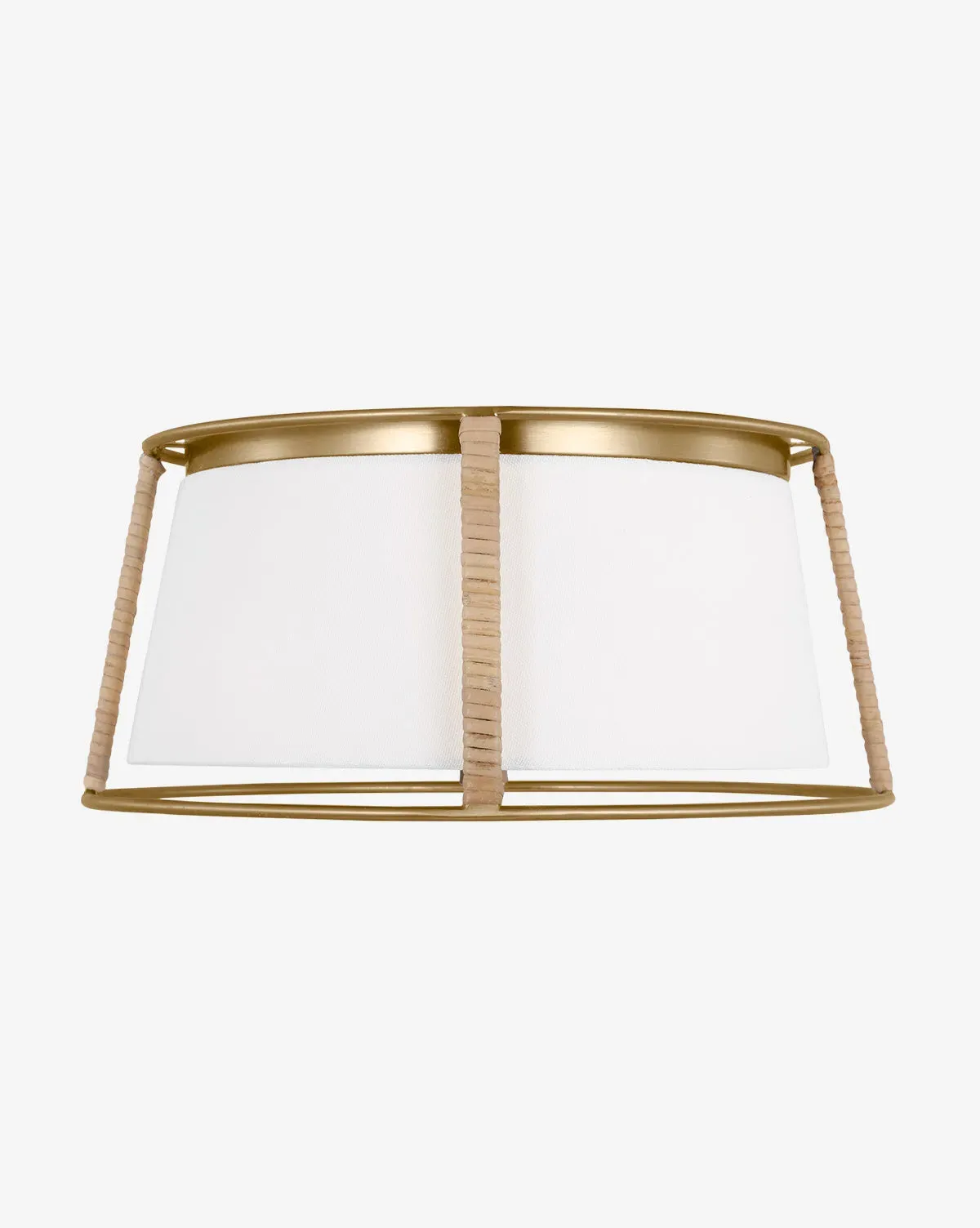 Cortes Medium Flush Mount - Rattan, Linen product