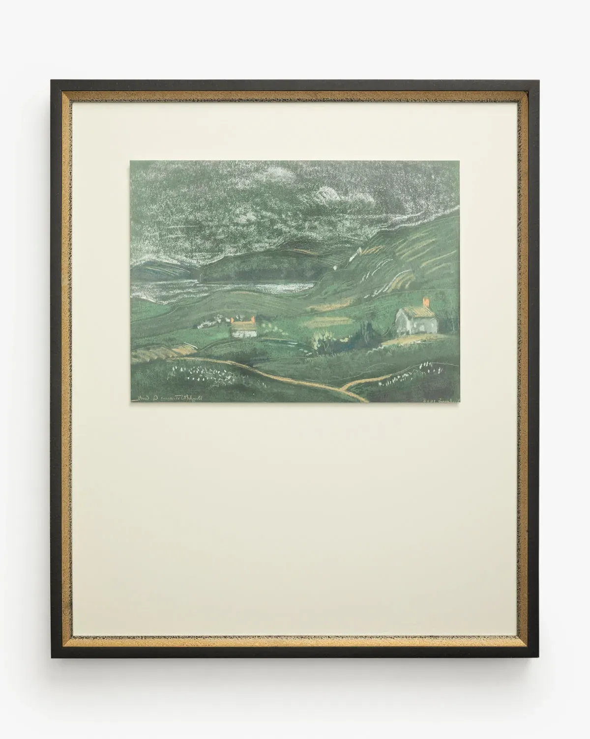 Country Dusk Framed Giclee Print - Black, Gold product