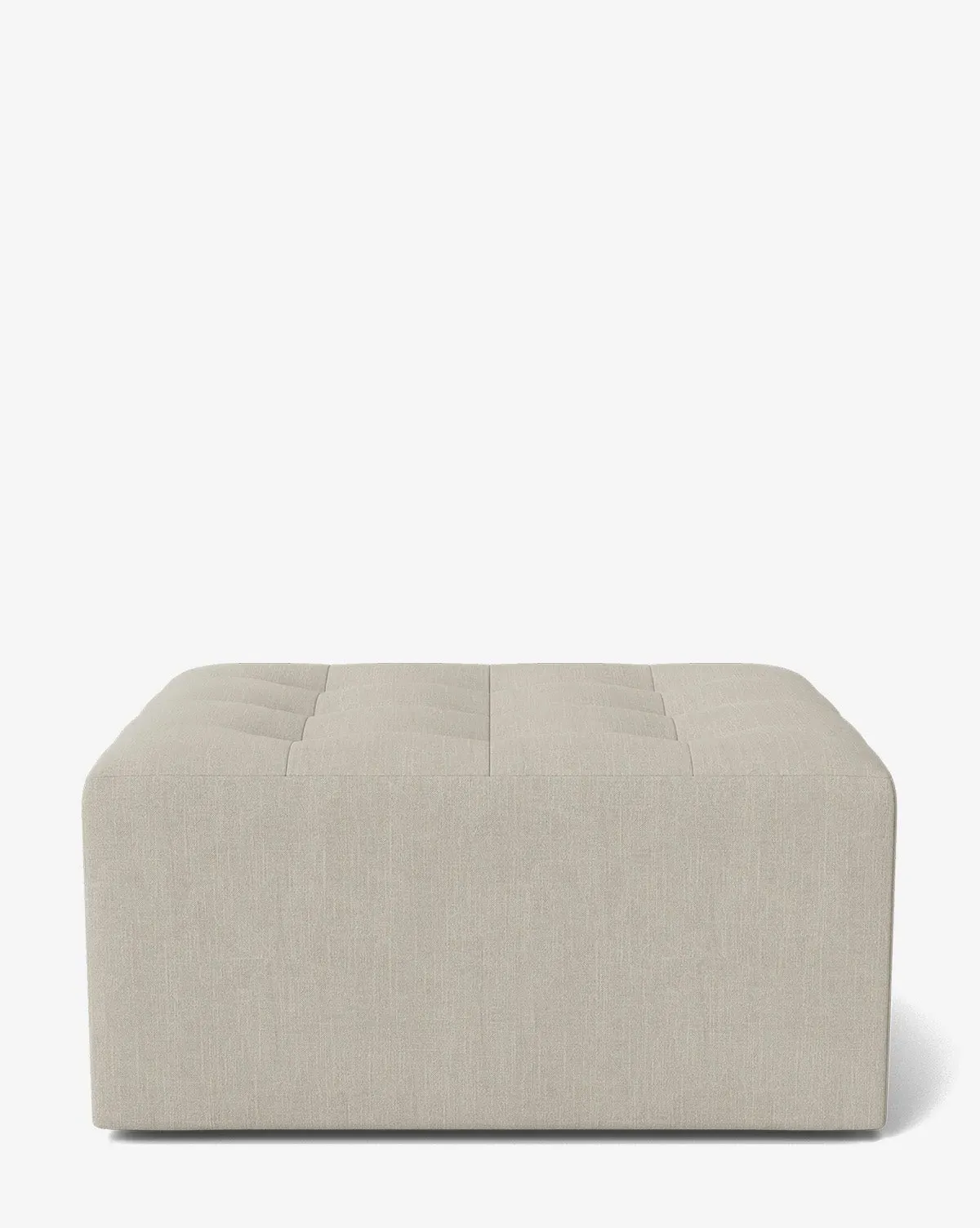 Culpepper Ottoman - Basalt, Belgian Linen product