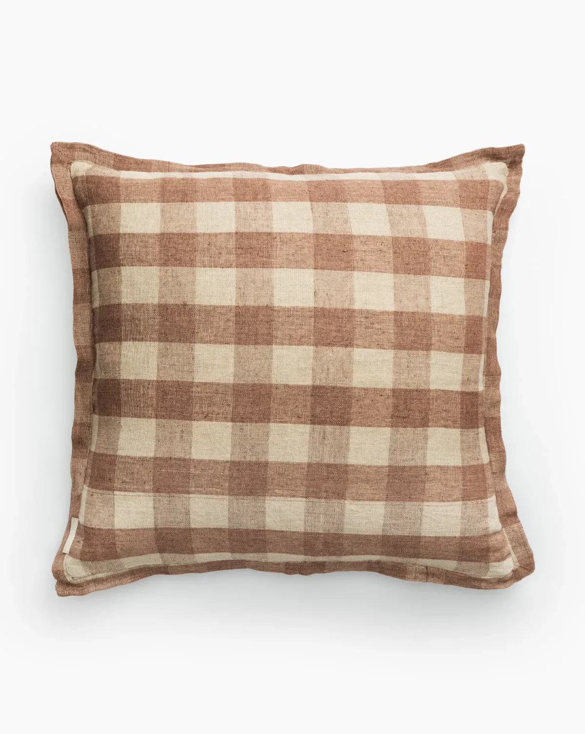Dabney Plaid Pillow Cover - Rust, Linen product