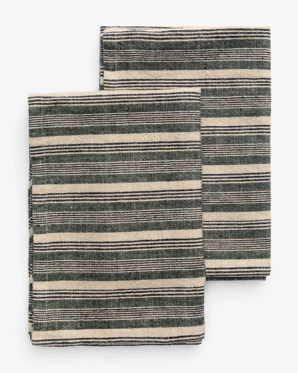 Darnell Stripe Tea Towels Set of 2 - Green, Cotton product