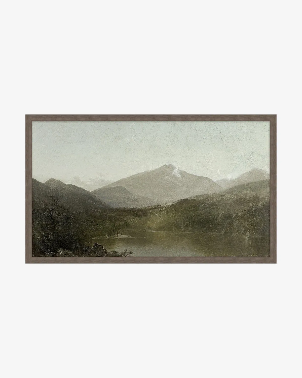 Darsey Lake Peaks Framed Giclee Print - Dark Walnut product