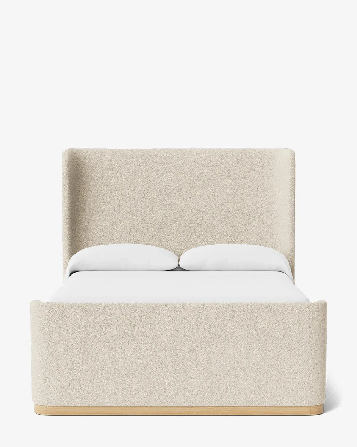 Denning Queen Size Upholstered Bed - Beige, Boucle product