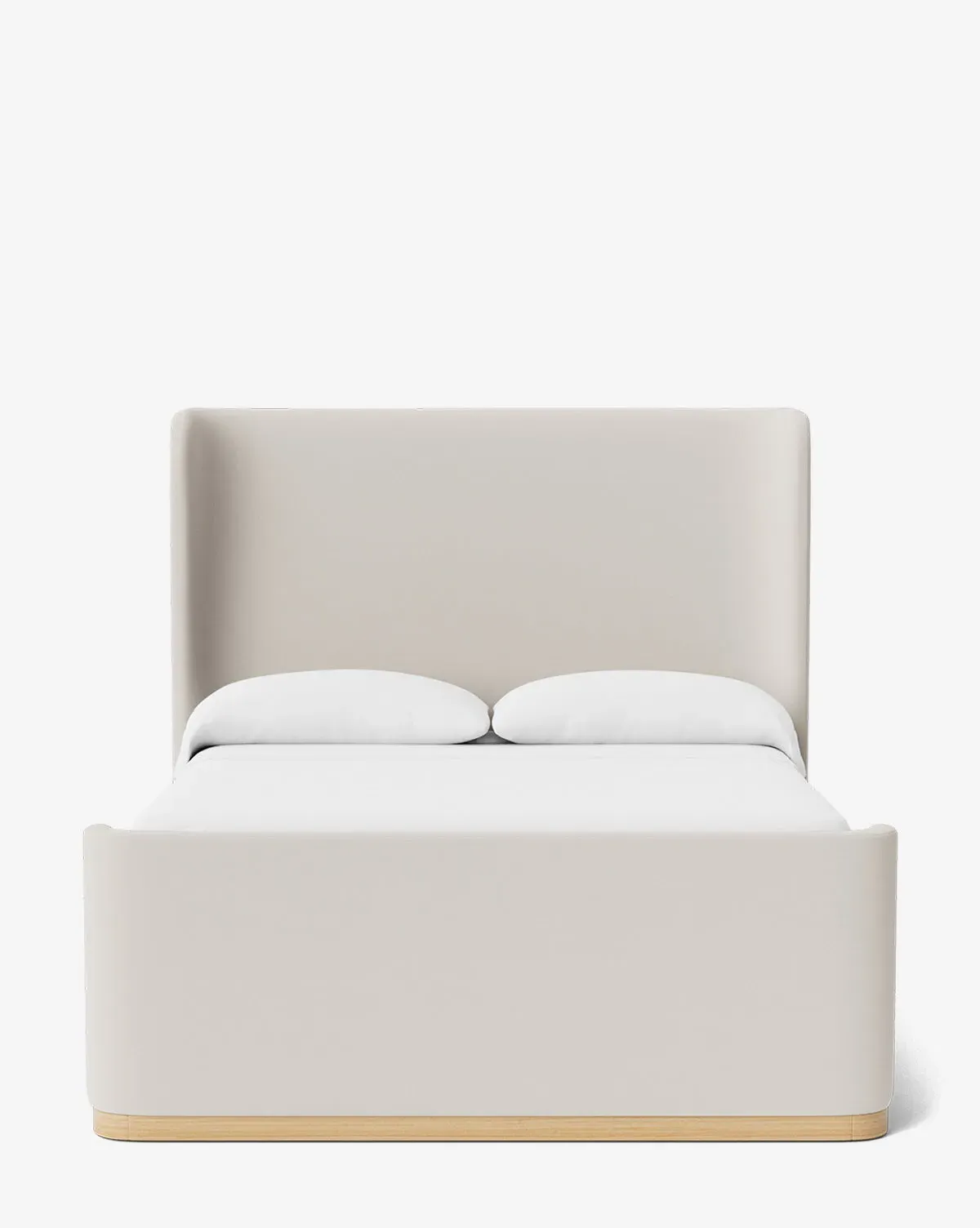 Denning Queen Size Upholstered Bed - Blanc, Crypton product