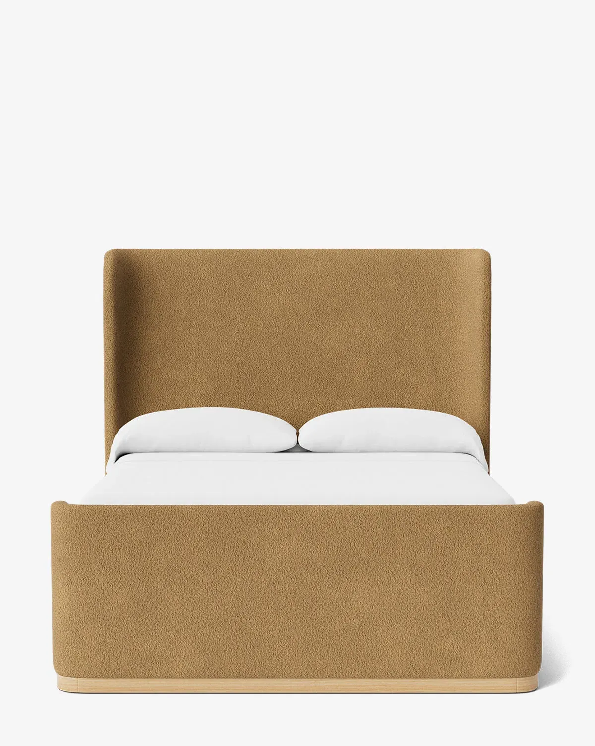 Denning Queen Size Upholstered Bed - Caramel, Boucle product