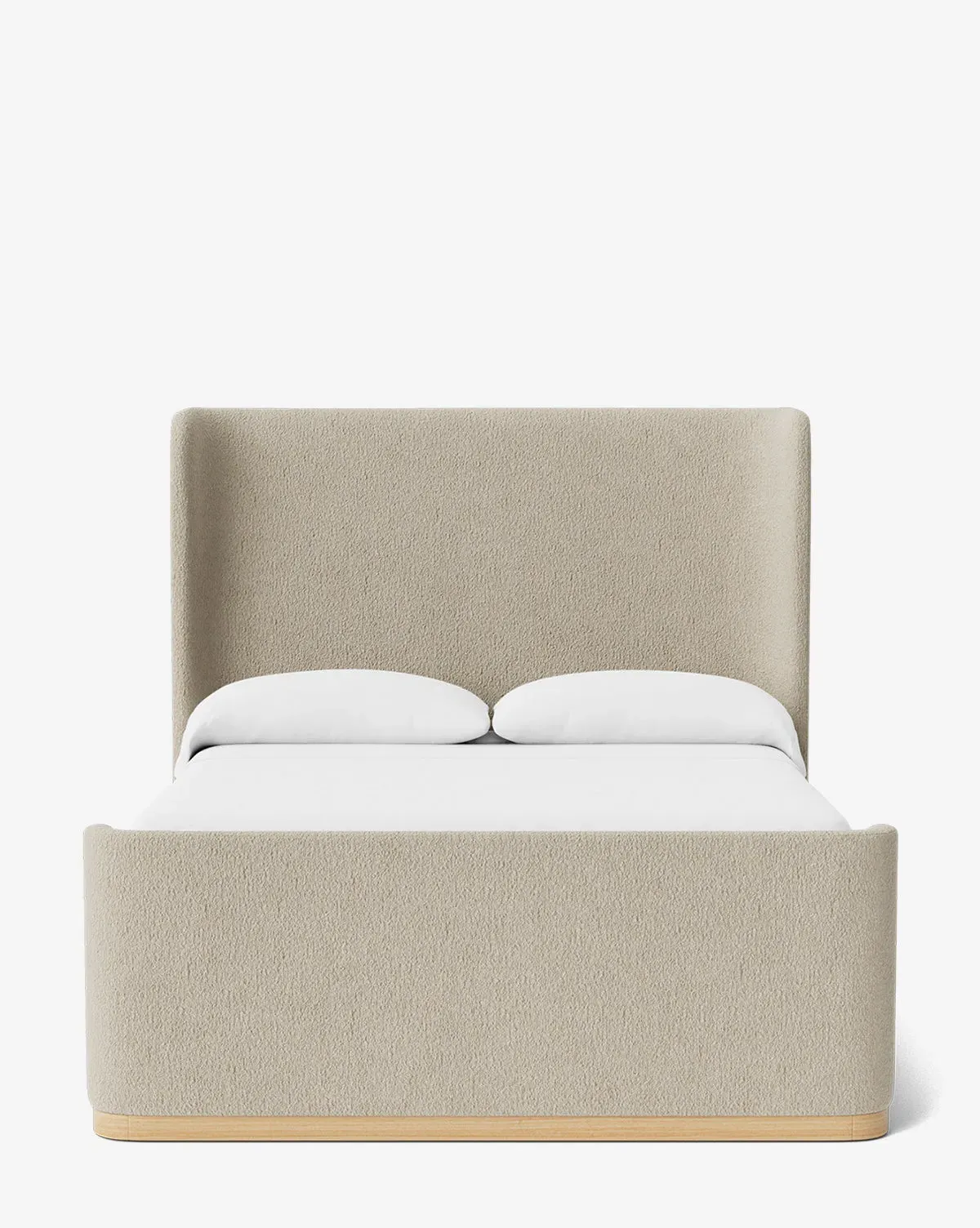 Denning Queen Size Upholstered Bed - Flax, Boucle product