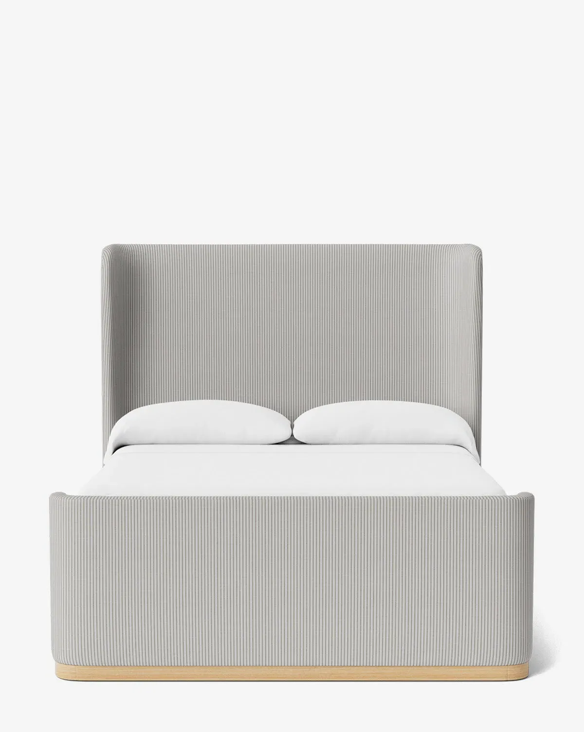 Denning Queen Size Upholstered Bed - Taupe, Perennials Fabric product