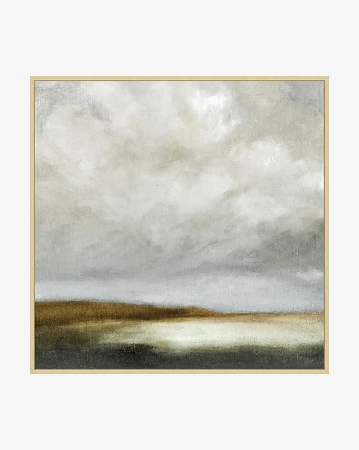 Desolate Meadow Framed Giclee Canvas Print - Champagne product