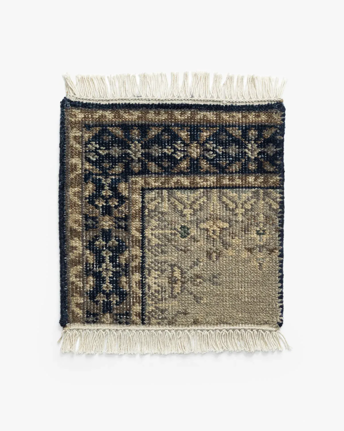 Deveraux Hand-Knotted Wool Rug Swatch - Grey, Navy product