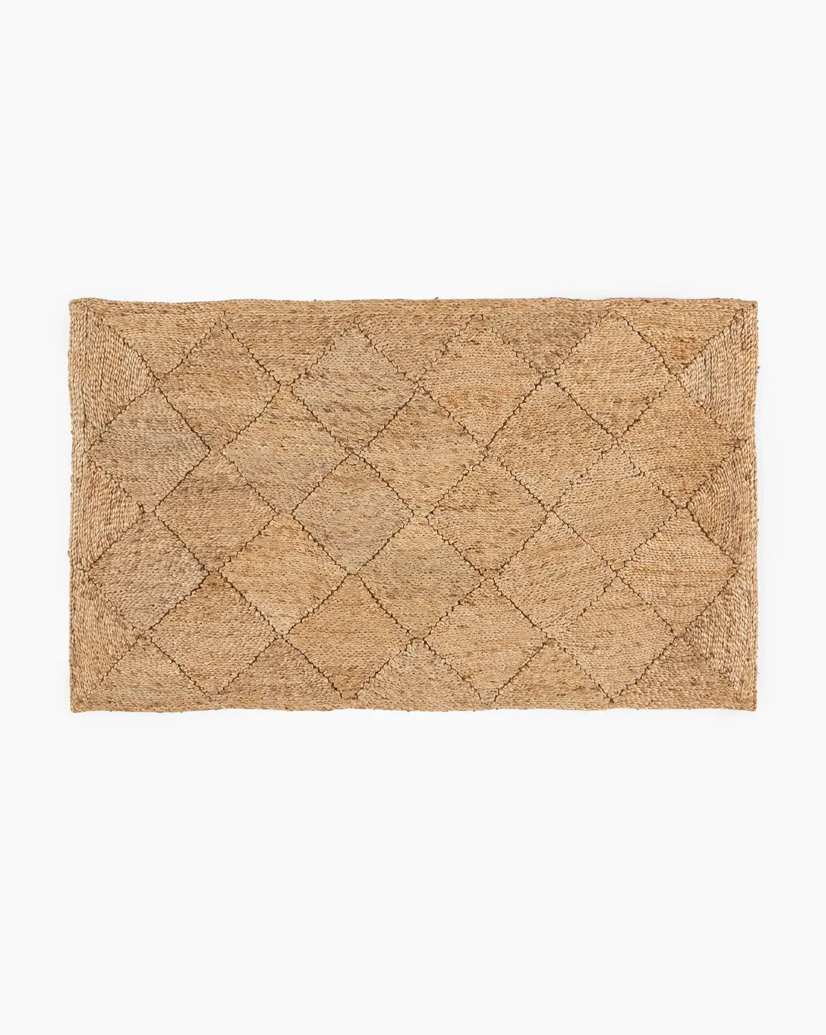 Diamond Braided Jute Rug - Natural, Jute product