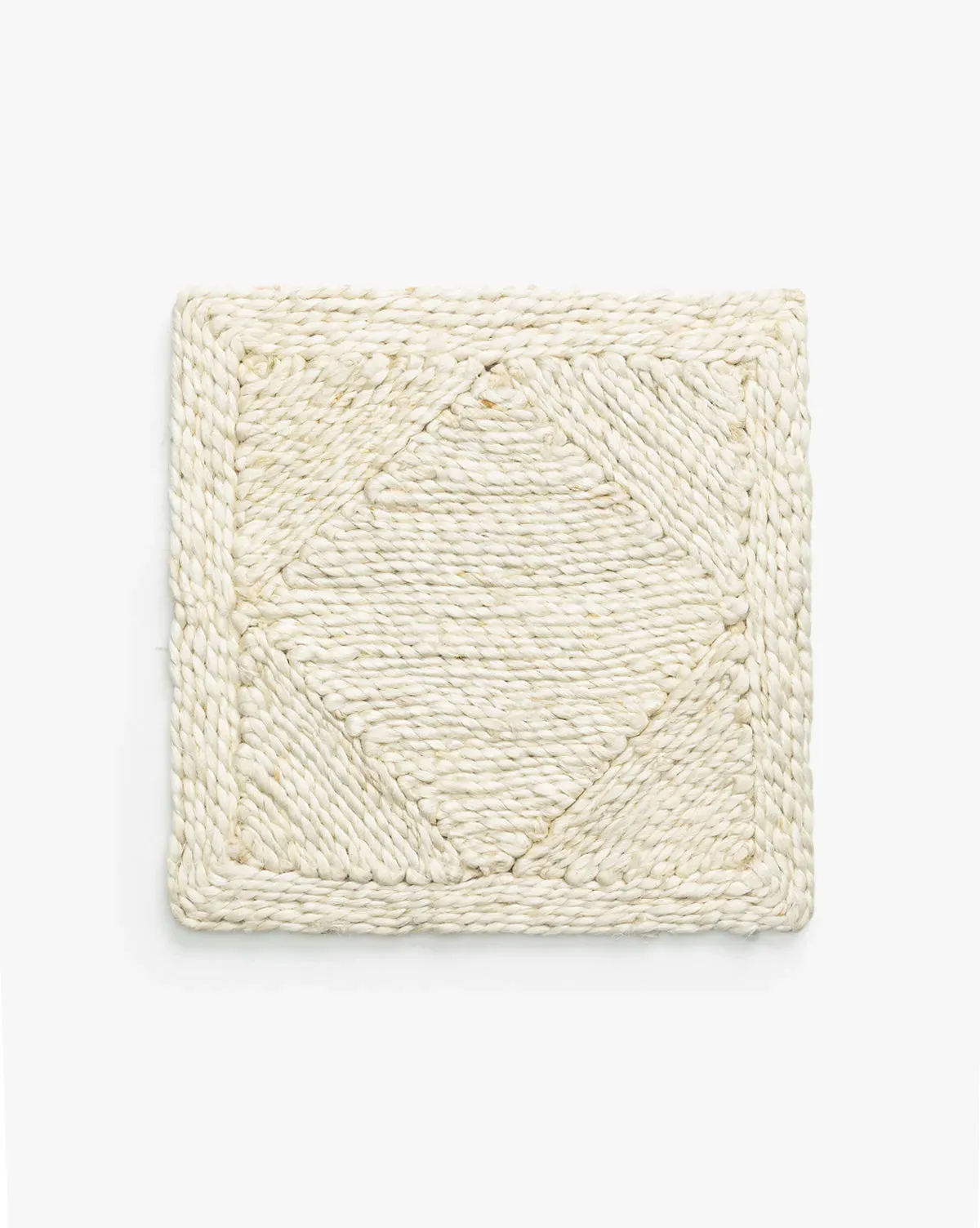Diamond Braided Jute Rug Swatch - Bleached product