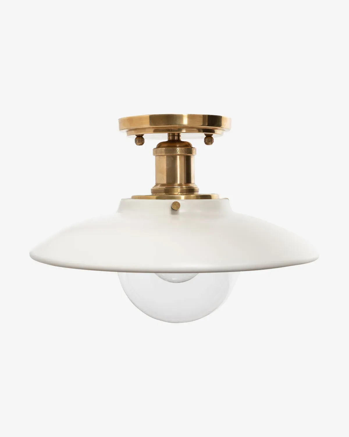 Didier Ceramic Flush Mount Light - Antique Brass product